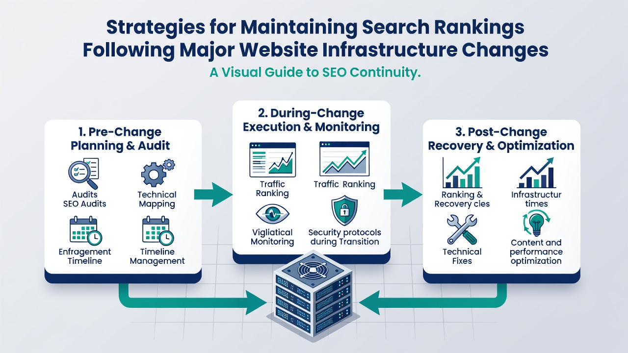 Monitoring search performance metrics after infrastructure transitions